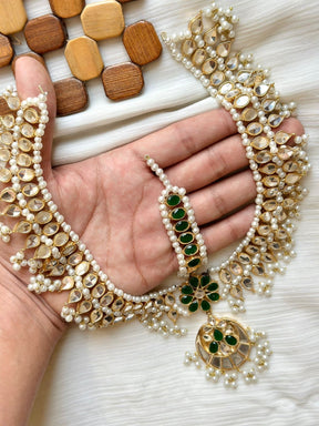 Gold Plated Farshi Kundan Matha Patti