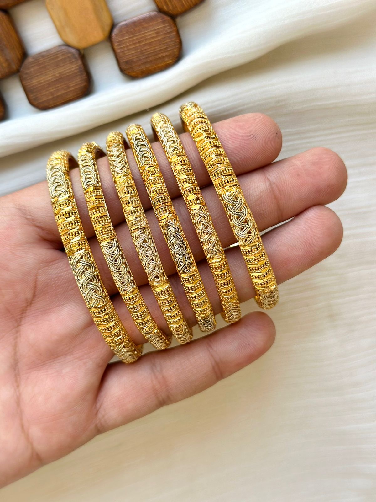 Gold plated Bangles