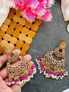 Zirqon heavy bandaye earings