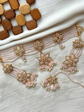 Elegant Crystal Chokar  Set