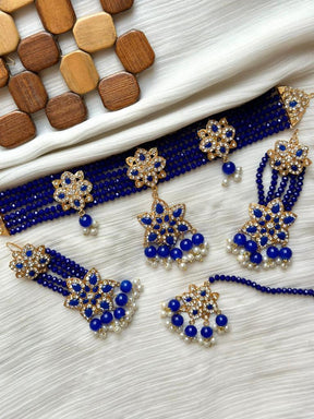 Elegant Crystal Chokar  Set