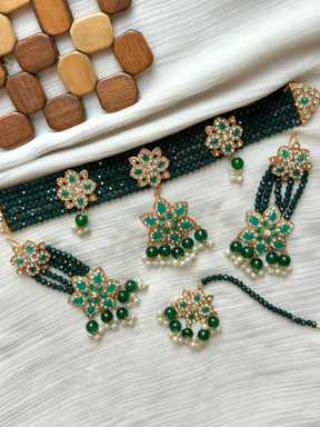 Elegant Crystal Chokar  Set