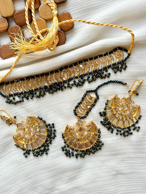 Stylish Sheesha Kundan Choker Set